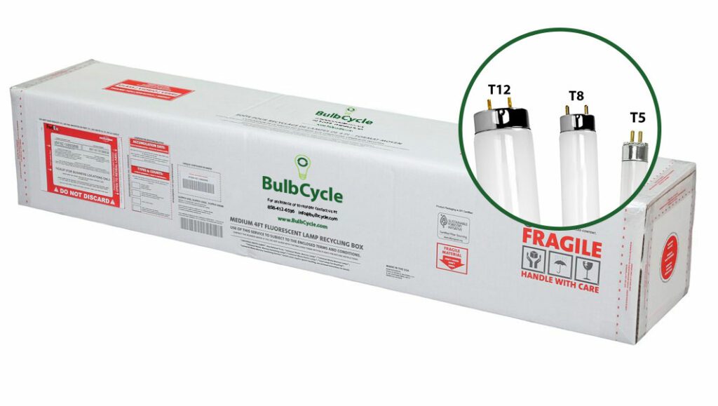 4ft Fluorescent Lamp Recycling Box MEDIUM (Holds 30 T12 or 72 T8 Lamps ...