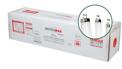 BulbCycle 4ft Fluorescent Lamp Recycling Box LARGE 065ch RecyclePak