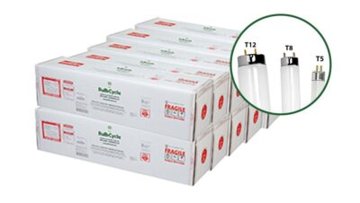 BulbCycle 4ft Fluorescent Lamp Recycling Box LARGE 10-PACK 065cs