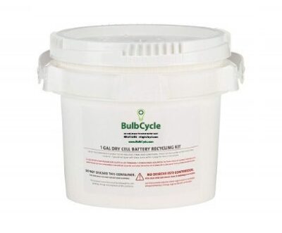 1 Gallon Pail - Dry Cell & Lithium-ion Battery Recycling Kit (Holds up to 25 lbs.)