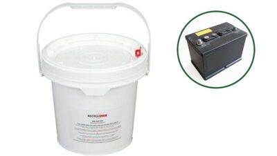 BulbCycle 2 Gallon Lead Acid Battery Pail Recycling Kit (holds 35 lbs.) ReyclePak