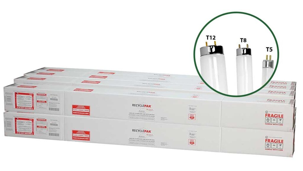 Bulbcycle 8ft Fluorescent Lamp Recycling Box LARGE 8-PACK, product 190cs RecyclePak
