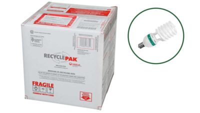 BulbCycle Compact Fluorescent Lamp - CFL - Recycling Box MEDIUM 192ch RecyclPak