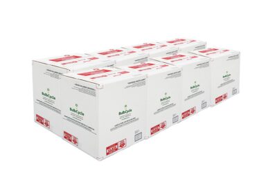 191cs Large U-Tube (U-Bend), HID / metal halide Lamp Recycling Box 8-Pack (holds 368 T12 / 648 T8 u-tubes and 480 400W HIDs / metal halide)