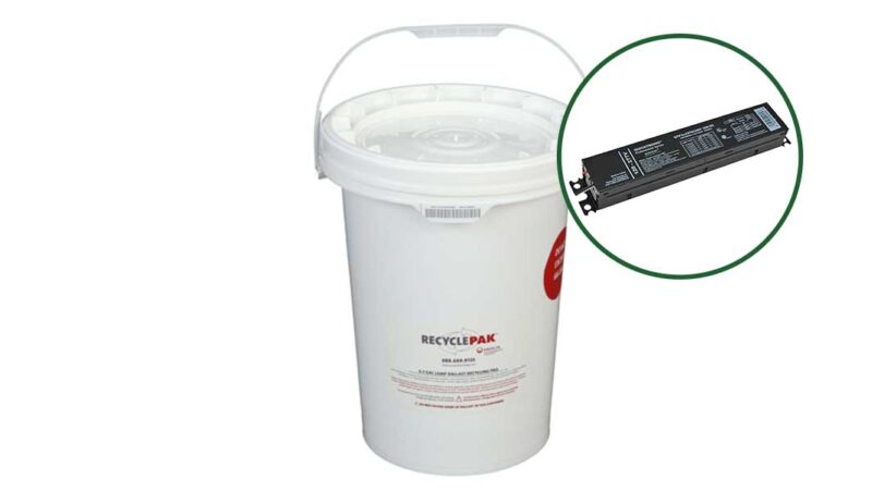 BulbCycle Recyclepak 6.5 Gallon lamp ballast recycling pail 193ch