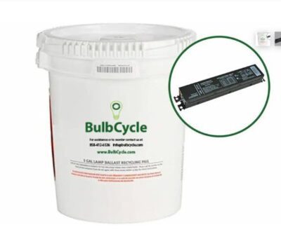 6.5 Gallon Ballast Recycling Kit 6.5 Gallon Lamp Ballast Recycling Pail (Holds 66 lbs. of intact and non-leaking TSCA-exempt PCB and non PCB magnetic and electronic lamp ballasts